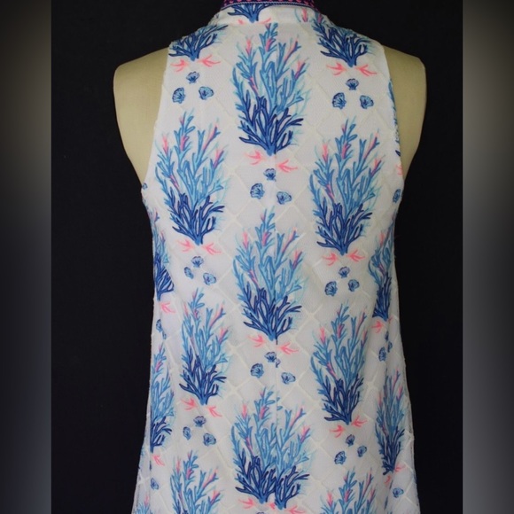 Lilly Pulitzer Jane Shift Dress Seaspray Grey  Off Shore  Size 4 - Picture 3 of 7